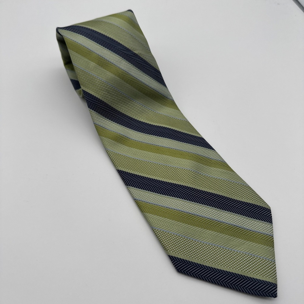 Bruno Piattelli Pure Silk Striped Necktie Handmade Classic‎ 60.5 X 3.75